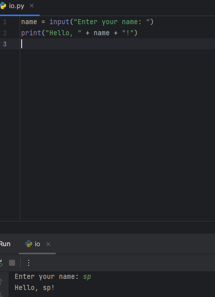 Assigning Inputs and Outputs in Python